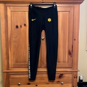 NIKE Pittsburgh Steelers Leggings, Size Small